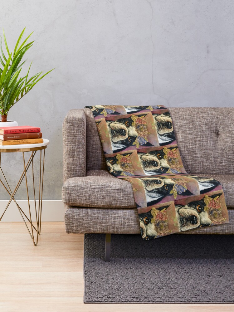 Thumbnail 2 of 6, Throw Blanket, Frenchie designed and sold by YaebaArts.