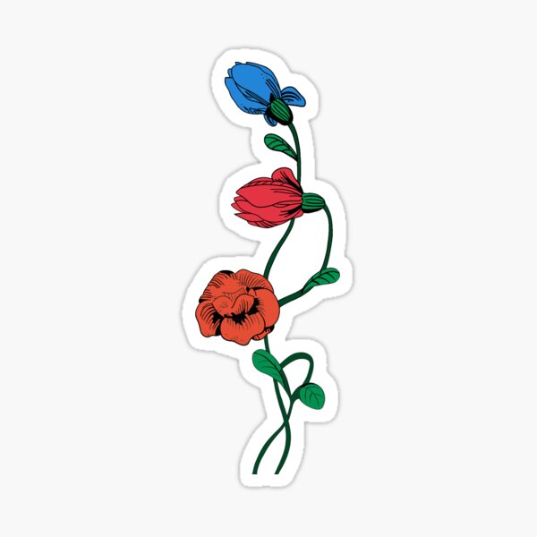 floral python Sticker