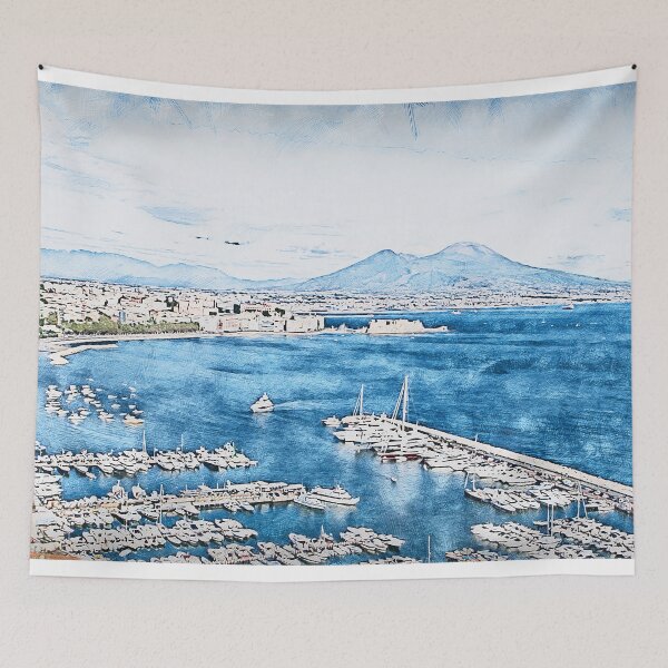 Item preview, Vesuvio, panorama from Naples designed and sold by AM FineArtPrints.