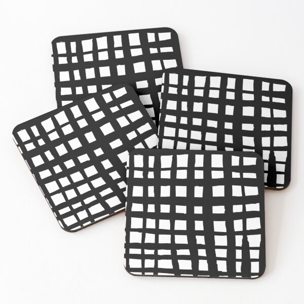 Item preview, Black and White Grid Pattern - Handmade designed and sold by cadinera.