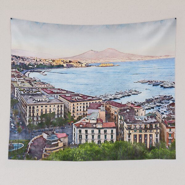 Item preview, Vesuvio, panorama from Naples designed and sold by AM FineArtPrints.