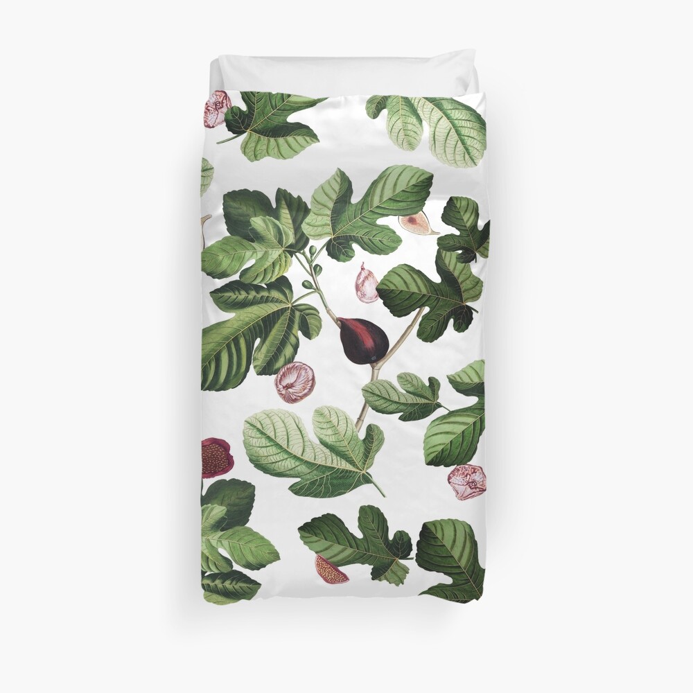 Figs white Duvet Cover