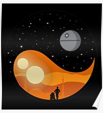 am größten ying yang Poster