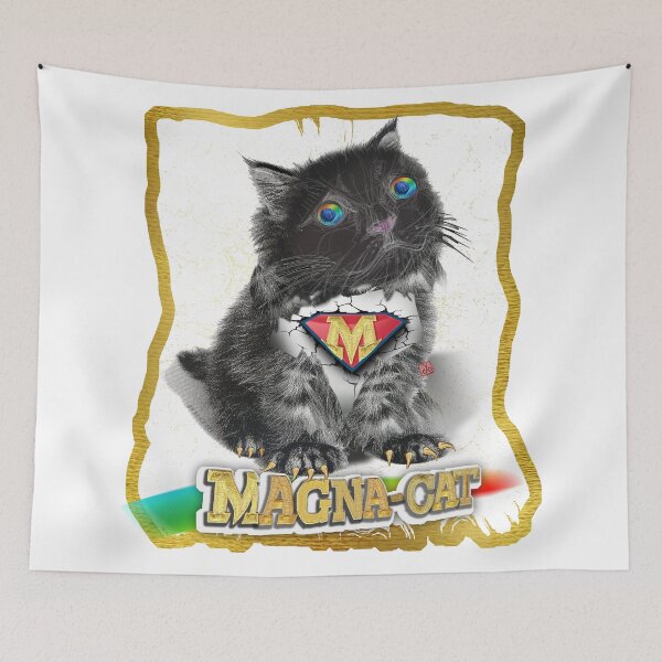 Item preview, Puffy Magna Miracle Cat - Hero Black Cat (By AliceCCI)  designed and sold by VanyssaGraphics.