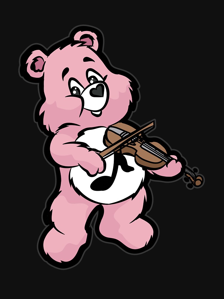 teddy bear playing violin