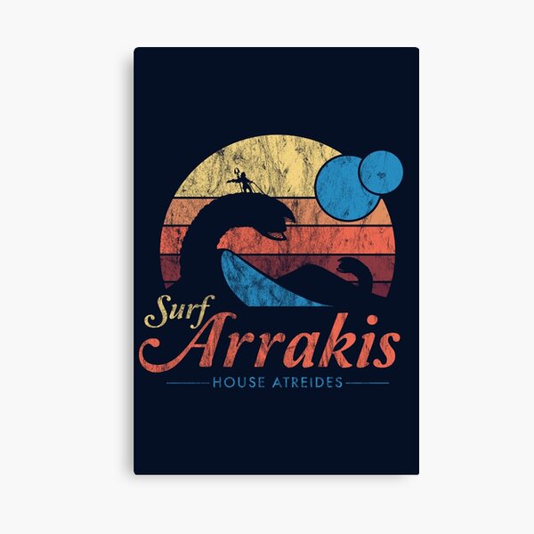 Visit Arrakis - Vintage Distressed Surf - Dune - Sci Fi Canvas Print