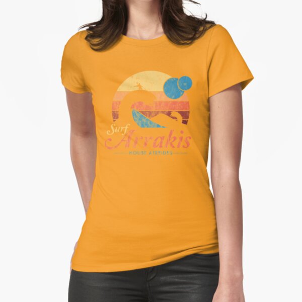 Visit Arrakis - Vintage Distressed Surf - Dune - Sci Fi Fitted T-Shirt
