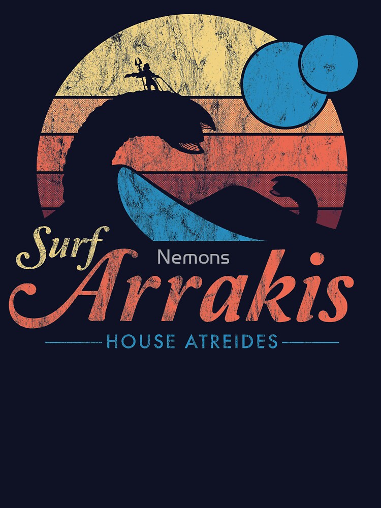 Thumbnail 2 of 2, Baby One-Piece, Visit Arrakis - Vintage Distressed Surf - Dune - Sci Fi designed and sold by Nemons.