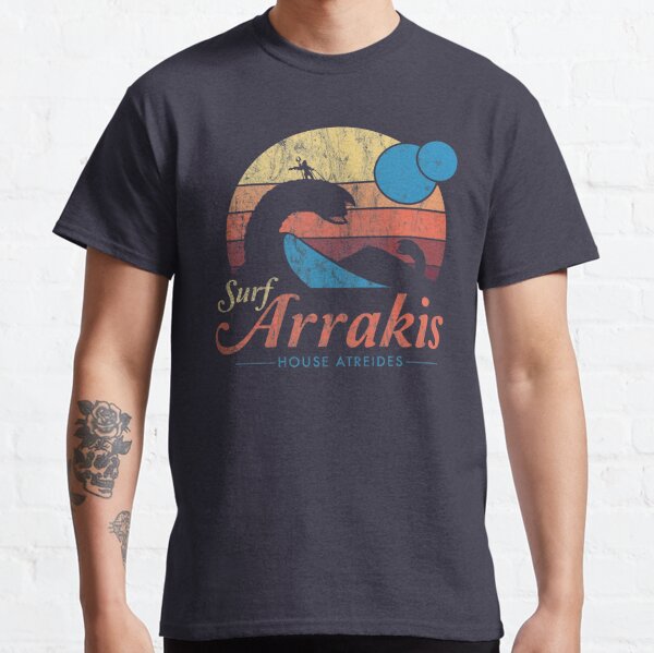 Visitez Arrakis - Vintage Distressed Surf - Dune - Sci Fi T-shirt classique