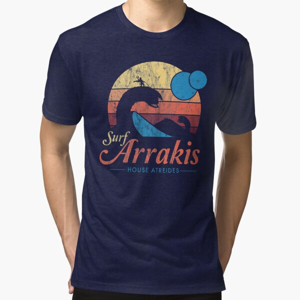 Artikel-Vorschau von Besuchen Sie Arrakis - Vintage Distressed Surf - Dune - Sci Fi, designt und verkauft von Nemons.