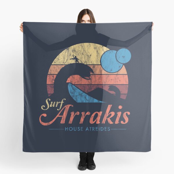 Visit Arrakis - Vintage Distressed Surf - Dune - Sci Fi Scarf