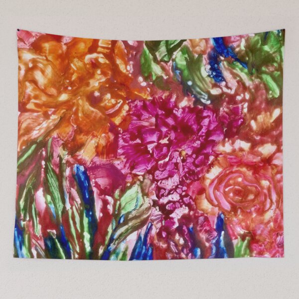 Item preview, Hot Wax ab floral  designed and sold by Angela Haig-Harrison.