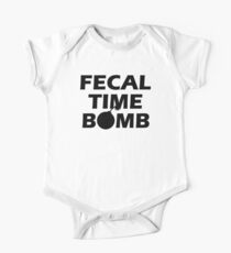 Fäkale Zeitbombe Schwarz Baby Body Kurzarm