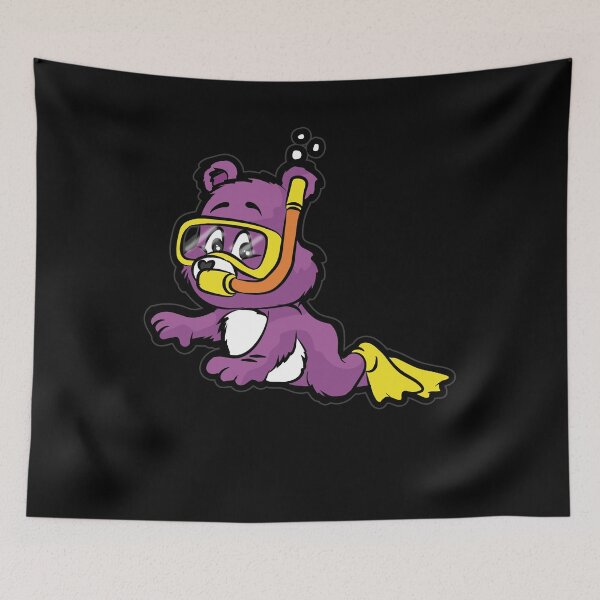 Item preview, TEDDY BEAR SNORKELING SCUBA DIVING DIVER SNORKEL designed and sold by Moonpie90.
