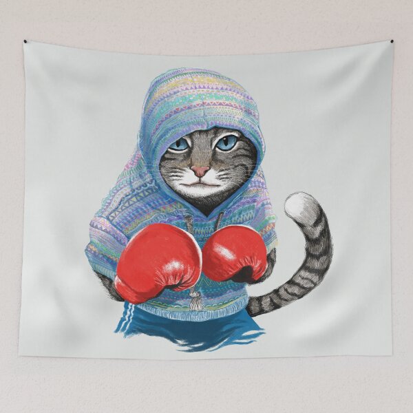 Item preview, Boxing cat designed and sold by tummeow.
