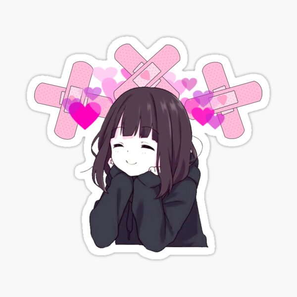 Menhera Chan Sticker for Sale by nombebah