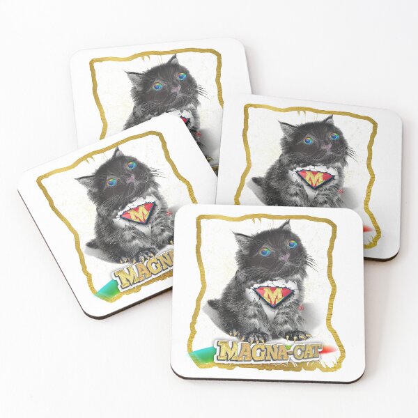 Item preview, Puffy Magna Miracle Cat - Hero Black Cat (By AliceCCI)  designed and sold by VanyssaGraphics.