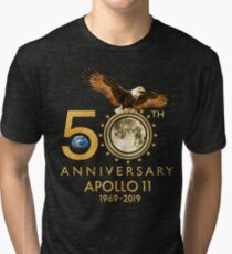 Camiseta de tejido mixto 50 aniversario de la llegada a la luna del Apolo 11 1969-2019