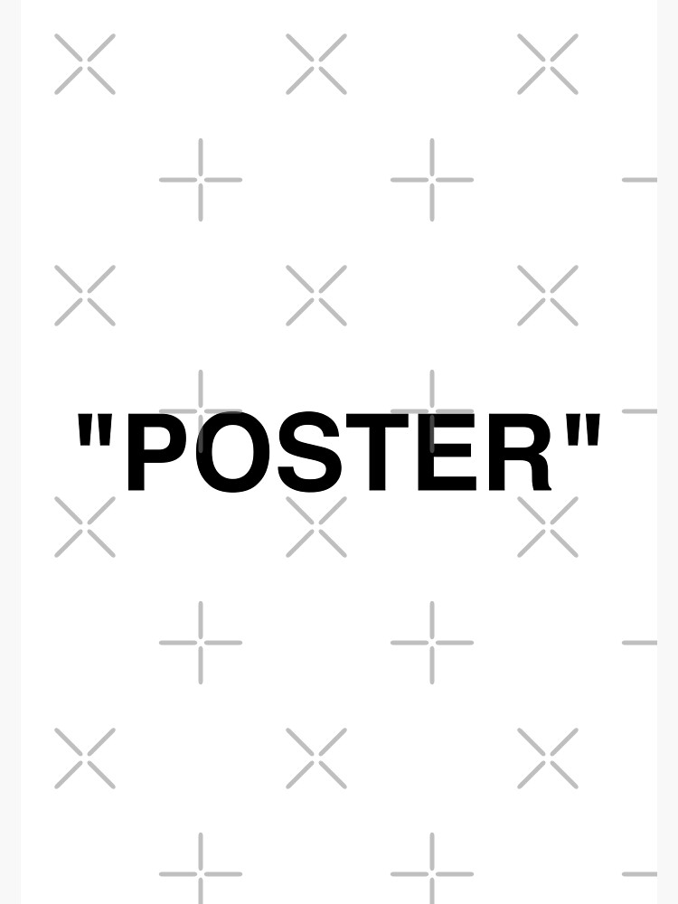 Discover "POSTER" - BLACK ON WHITE Premium Matte Vertical Poster