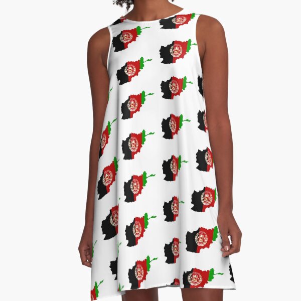 Flag of Afghanistan A-Line Dress