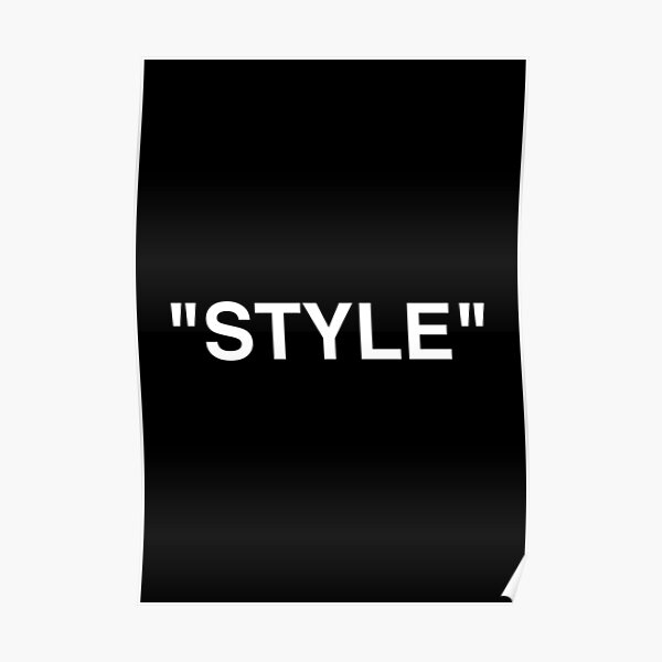 LOGO "STYLE" - BLANC Poster
