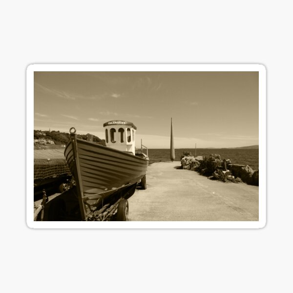 Moville Pier in Donegal 2 Tint Sticker