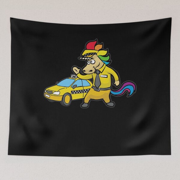 Item preview, UNICORN TAXI DRIVER CAB DRIVING designed and sold by Moonpie90.