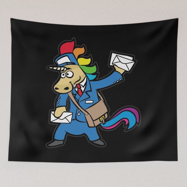 Item preview, UNICORN POSTMAN designed and sold by Moonpie90.