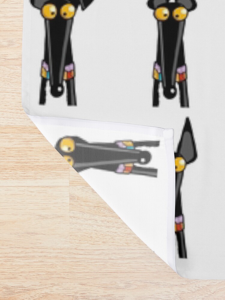 Alternate view of Greyhound semaphore: White Shower Curtain
