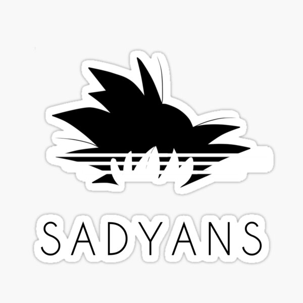 Aprendizaje plato traición Pegatina «Sadyans Goku versión adidas» de NE0T0KY0 | Redbubble