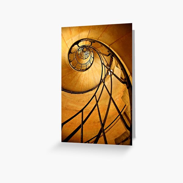 Fibonacci spiral in Arc de Triomphe Greeting Card