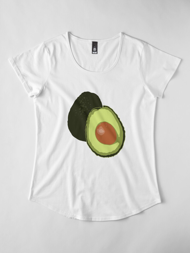 Alternate view of Avocado Premium Scoop T-Shirt