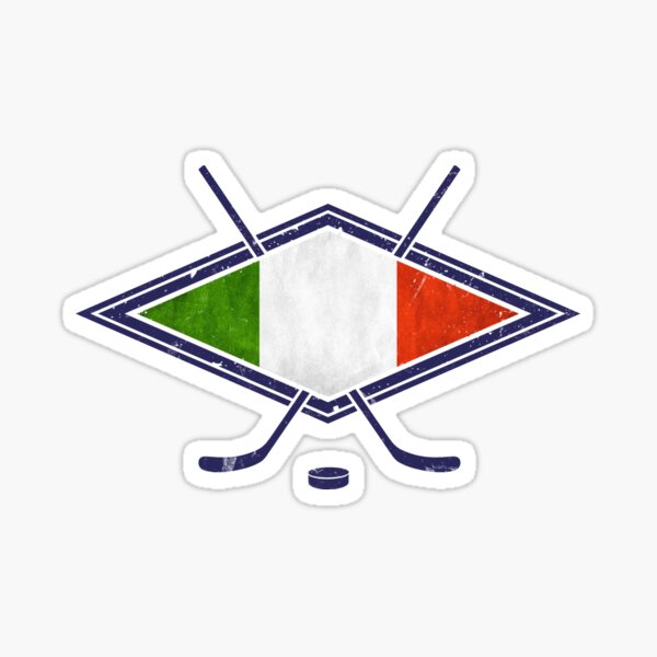 Item preview, Italian Hockey Flag Logo, Hockey Su Ghiaccio designed and sold by gamefacegear.