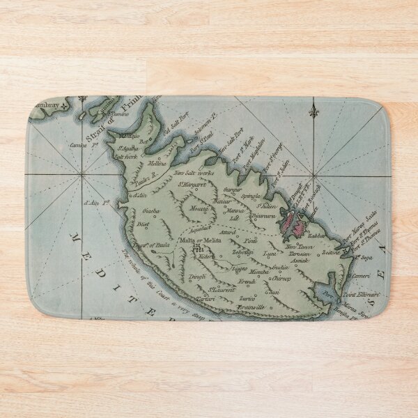 Item preview, Vintage Map of Malta (1800) designed and sold by BravuraMedia.