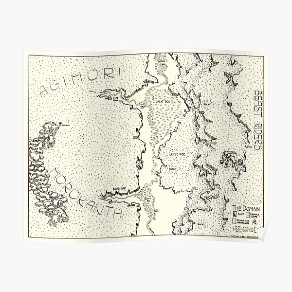 The Domain Map from RQ Classic Borderlands Poster