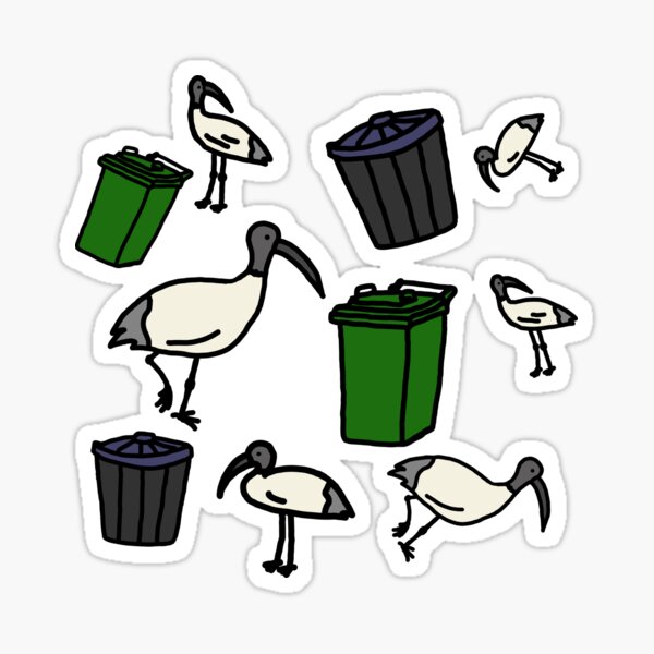 Artikel-Vorschau von Bin Chicken – Australischer Weißer Ibis, designt und verkauft von BundaBear.