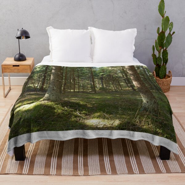 Item preview, spruce forest in the sunlight of a spring morning on green moss designed and sold by yarvin13.