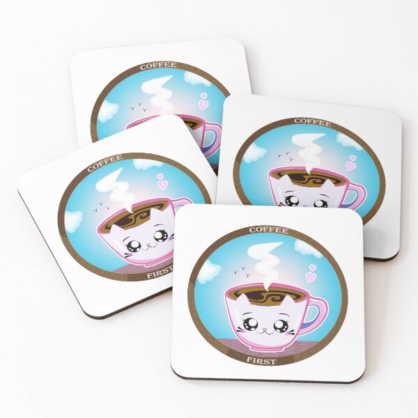 Item preview, kawaii cat cup | coffee first designed and sold by AliensRich.