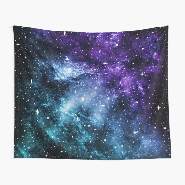 Purple Teal Galaxy Nebula Dream #1 #decor #art Tapestry