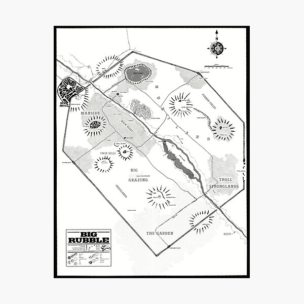 Item preview, Map of The Big Rubble designed and sold by Chaosium.