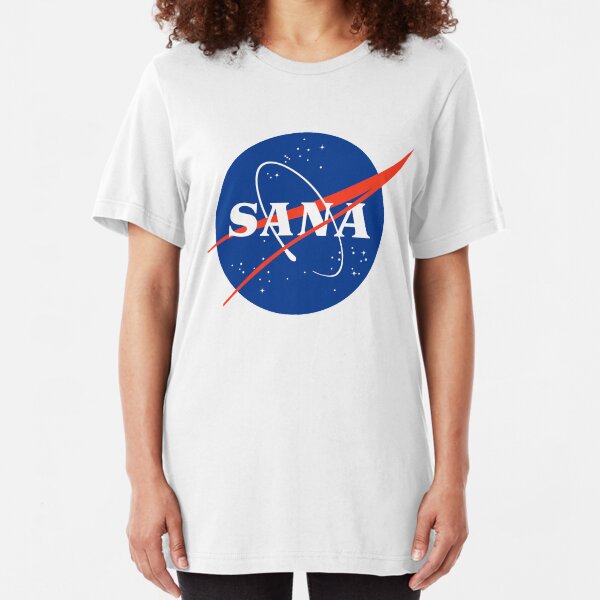 TWICE SANA NASA LOGO PARODY KPOP Slim Fit T-Shirt