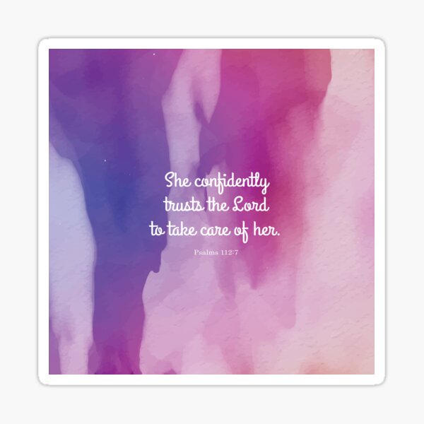 Item preview, She confidently trusts the Lord to take care of her designed and sold by StudioCitrine.