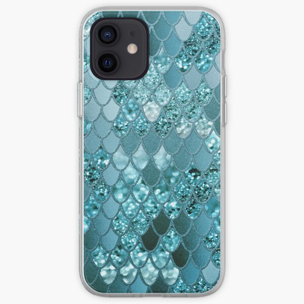 Mermaid Glitter Scales #4 (Faux Glitter) #shiny #decor #art iPhone Soft Case
