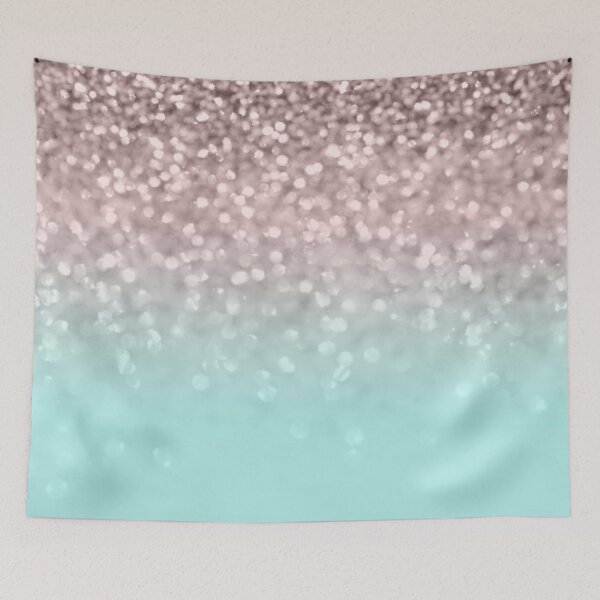 Item preview, Rose Gold Blush Aqua Glam #1 (Photo of Glitter Only - Not Reflective) designed and sold by Anita's & Bella's Art.