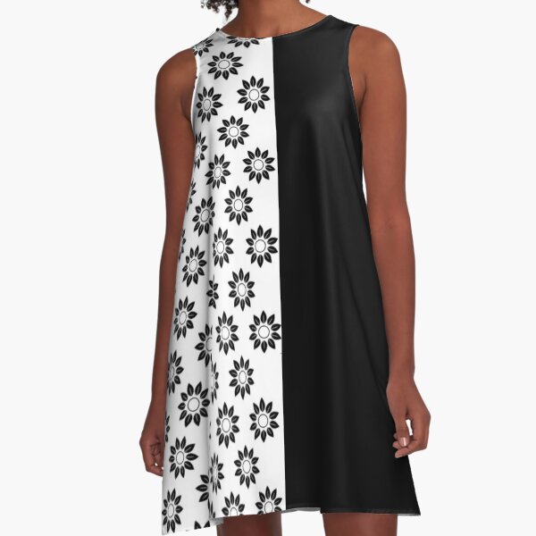 Style Black and White A-Line Dress