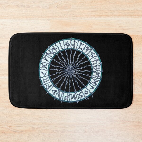 Item preview, Elder Futhark Rune Wheel at Midnight designed and sold by Nicole Whelan.