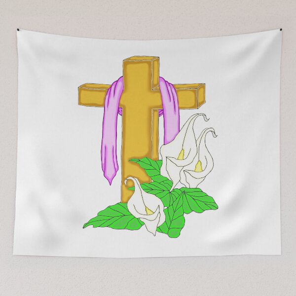 Item preview, Easter Lily Cross designed and sold by J-CCreations.