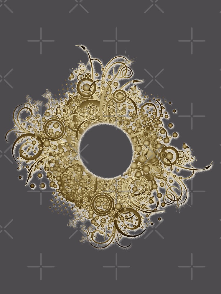 Thumbnail 6 von 6, Premium Oversized Pullover, Abstract Digital Baroque Swirls designt und verkauft von queensoft.