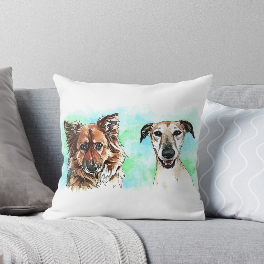 Item preview, Throw Pillow designed and sold by RozThompsonArt.