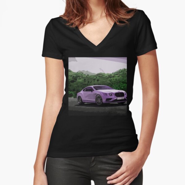 Bentley Continental GT Fitted V-Neck T-Shirt